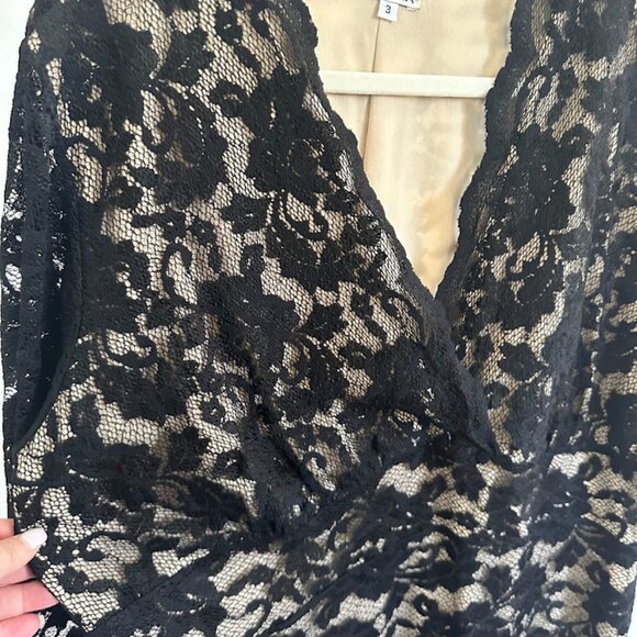 Kiyonna Women''s Plus 3X Black Lace Dress - Picture 3 of 9